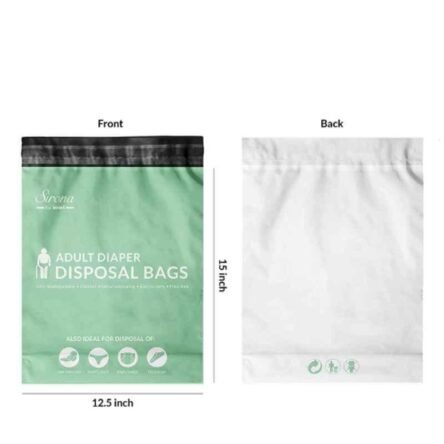 Sirona 10 Pcs Plastic Adult Diaper Disposable Bag Set (Pack of 2)