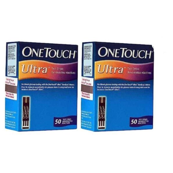 OneTouch 50 Pcs Ultra Diabetes Test Strips Box (Pack of 2)