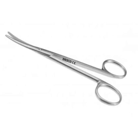 Desco 8 inch Stainless Steel Curved Tonsil Metzenbaum Scissor