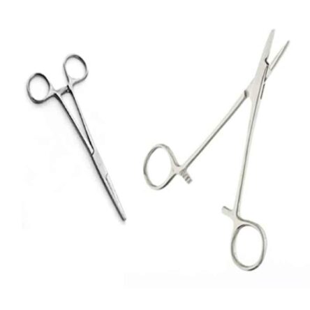 Forgesy 6 inch Artery Forceps & 6 inch Needle Holder Combo