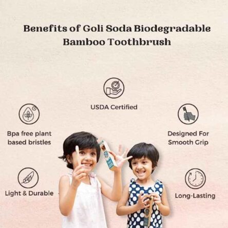 Goli Soda Biodegradable Bamboo Kids Tooth Brush