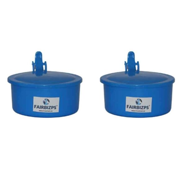 Fairbizps SM-114 300ml Polypropylene Blue Spitting Mug (Pack of 2)