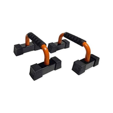 Germantech 227kg Iron Black & Orange Push Up Bar (Pack of 2)