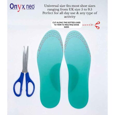 Onyx Neo Silicone Green Insole with Medial Arch