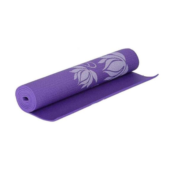 Strauss 1730x610x40mm Purple Floral Yoga Mat with Cover