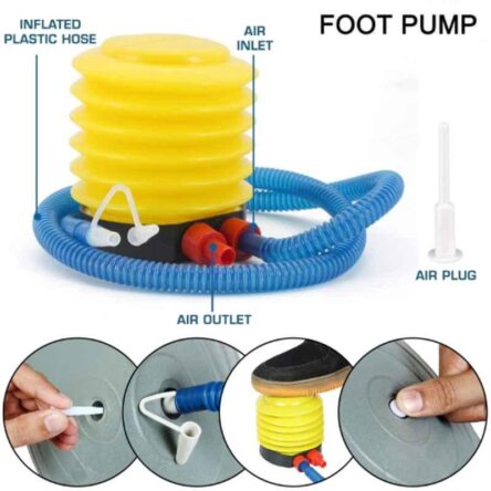 Strauss 95x45cm Rubber Peanut Grey Anti-Burst Gym Ball with Foot Pump