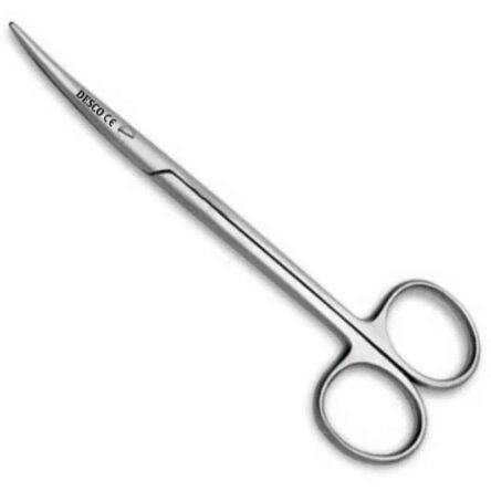 Desco 6 inch Stainless Steel Curved Tonsil Metzenbaum Scissor