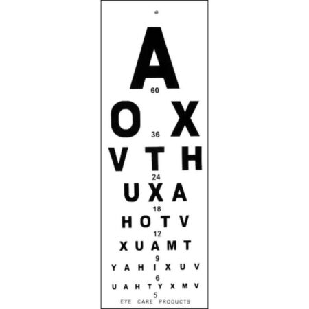 Rkdent English Vision Test Chart