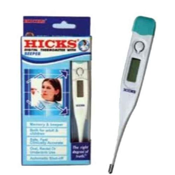 Hicks Auto Shutoff Digital Thermometer with Beeper Alarm