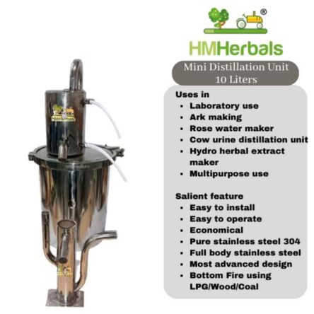 HM Herbals 10L Stainless Steel Mini Distillation Unit