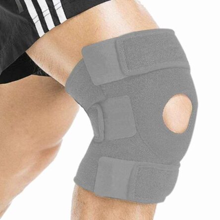 Fidelis Healthcare Elastic Grey Knee Support with Hinged