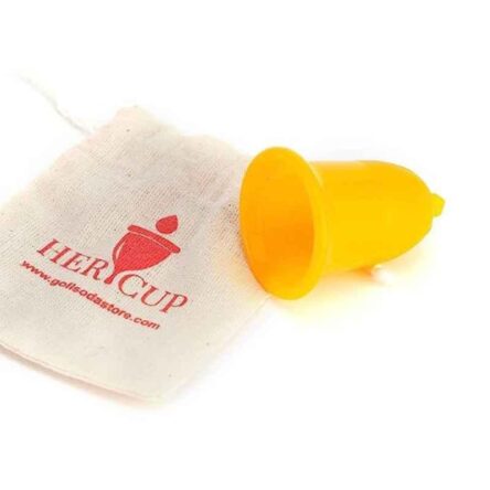 Goli Soda 25ml Silicone Yellow Reusable Menstrual Cup for Women