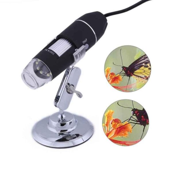 Microware 40-1600X 8 LED USB Digital Microscope with Bracket