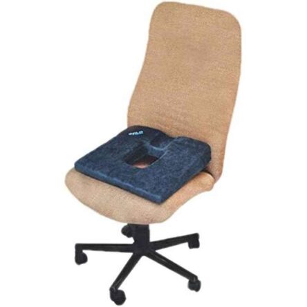 Salo Orthotics Polyurethane Foam Square Blue Visible Hole Donut Orthopedic Seat Cushion with Cover