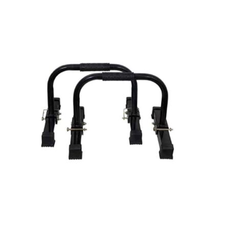 IBS 300kg Iron Black Folding Fitness Parallettes Push Up Bar Stand