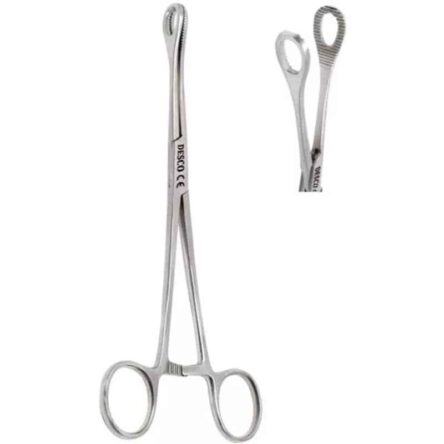 Desco 7 inch Stainless Steel Sponge Holding Forceps