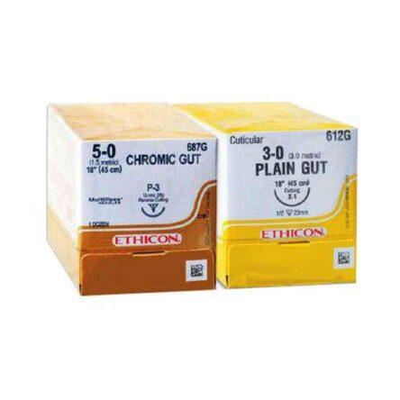 Ethicon W2213 2-0 Sterilised Surgical Gut-Chromic Suture