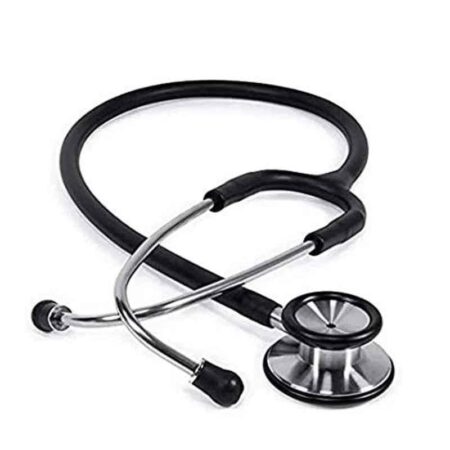MCP Stainless Steel Black Dual Head Stethoscope