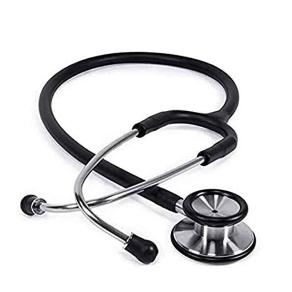 MCP Stainless Steel Black Dual Head Stethoscope
