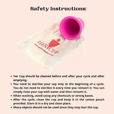 Goli Soda 25ml Silicone Pink Reusable Menstrual Cup for Women