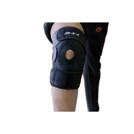 Arnav Black Open Patella Knee Support