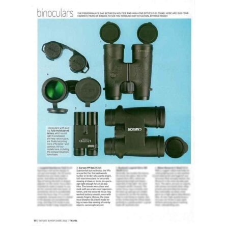 Carson 8X VP 42mm Waterproof Black Binoculars in Black