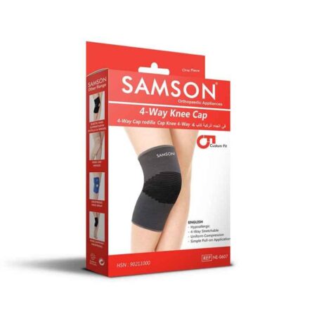 Samson NE-0607 Black 4 Way Knee Cap