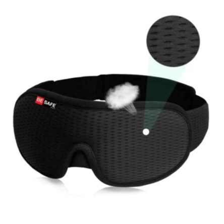 Besafe Forever Mesh Black Sleeping Eye Mask for Men & Women