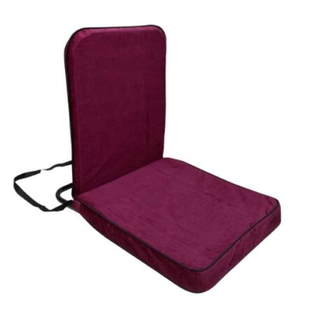 Kawachi Maroon Folding Relaxing Buddha Yoga Meditation Chair for Back Support & Reading