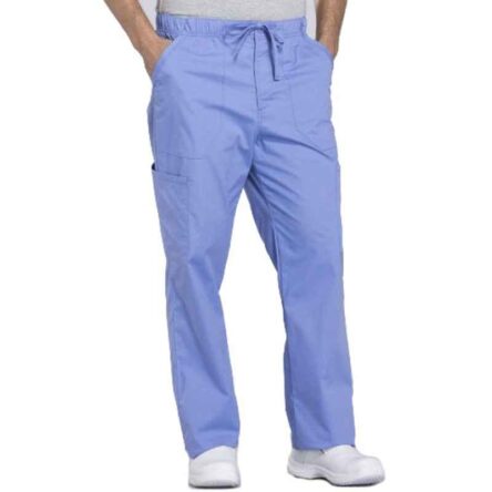 Superb Uniforms Polyester & Viscose Sky Blue Scrub Pant for Men