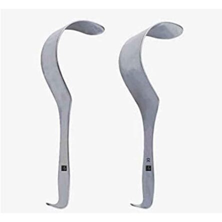 HIT CLASSIC 2 Pcs Stainless Steel Deaver Abdominal Surgical Retractor Set