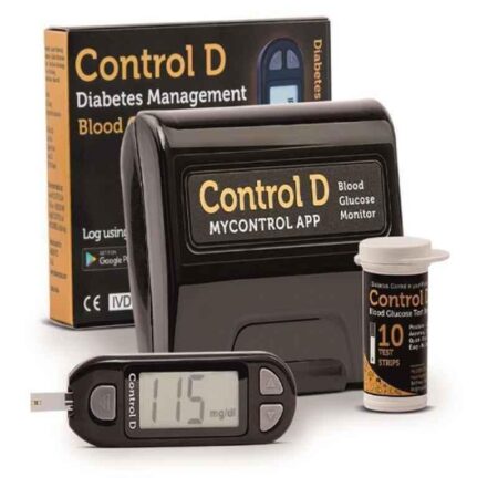 Control D Glucometer with 10 Test Strips