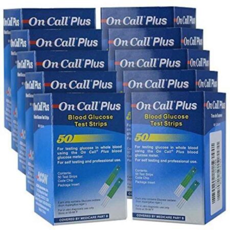 On Call Plus 500 Pcs Glucometer Strips Box