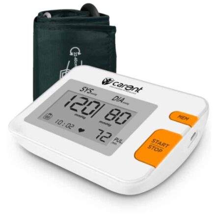 Carent White Fully Automatic Upper Arm Digital Blood Pressure Monitor with USB Port