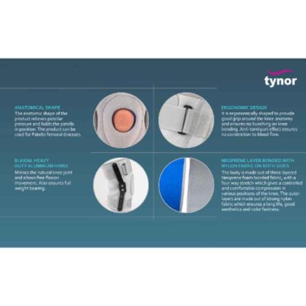 Tynor Neoprene Hinged Knee Support