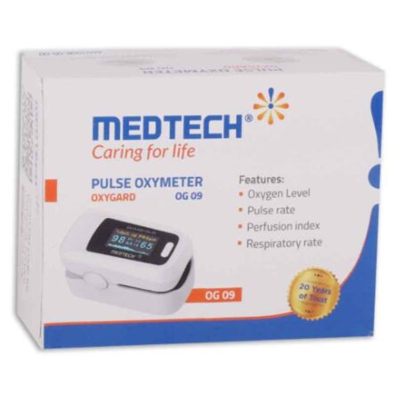 Medtech OG09 SPO2 OLED Display Pulse Oximeter Blood Oxygen Saturation Heart Rate Monitor