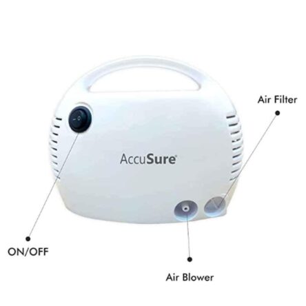 AccuSure ULC1 Compressor Nebulizer Machine Kit for Child & Adults