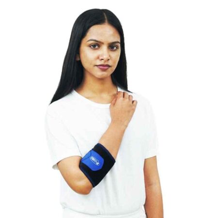 P+caRe Neoprene Black & Blue Tennis Elbow Strap