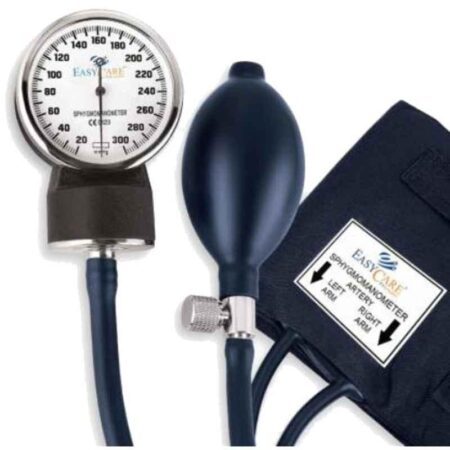 Easycare 14x14cm Blue & Black Aneroid Sphygmomanometer BP Monitor