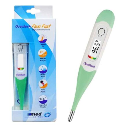 Ozocheck Flexi Fast Green Digital Thermometer with Flexible Tip