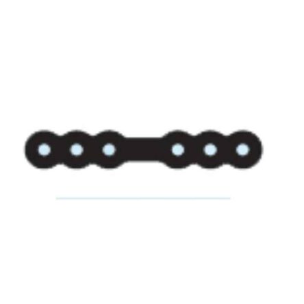 Surgiwear 20mm Multi Hole Straight Plate