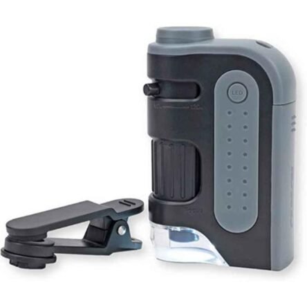 Carson MicroBrite Pro MM-350 60-120X Plastic Grey & Black Pocket Microscope