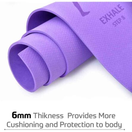 Pristyn Care beatXP 6mm EVA Rectangle Anti Skid Yoga Mat with Carry Bag