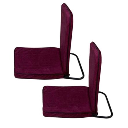 Kawachi Maroon Folding Relaxing Buddha Yoga Meditation Chair for Back Support & Reading