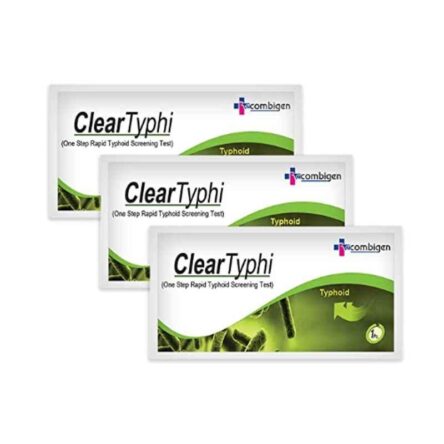 Recombigen One Step Rapid Typhoid Screening Test Kit (Pack of 3)