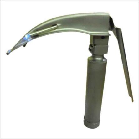 CR Exim 250-400g Stainless Steel Laryngoscope Flexitip & Macoy Blade for Clinic (Pack of 2)