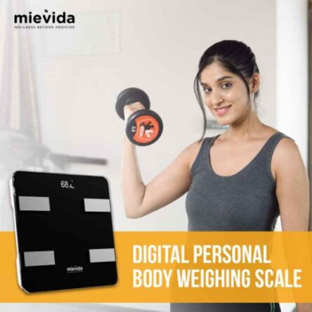 Mievida Fit BT Ultra 180kg Body Weight Machine with Bluetooth Connectivity