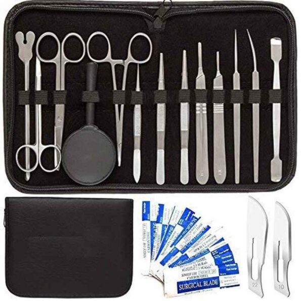 Forgesy GSS113 26 Pcs Stainless Steel Dissection Kit with Case