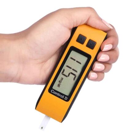Control D Orange Glucometer with 100 Strips