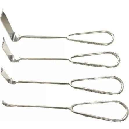 Jainco 4 Pcs Steel Langenbeck Retractor Set